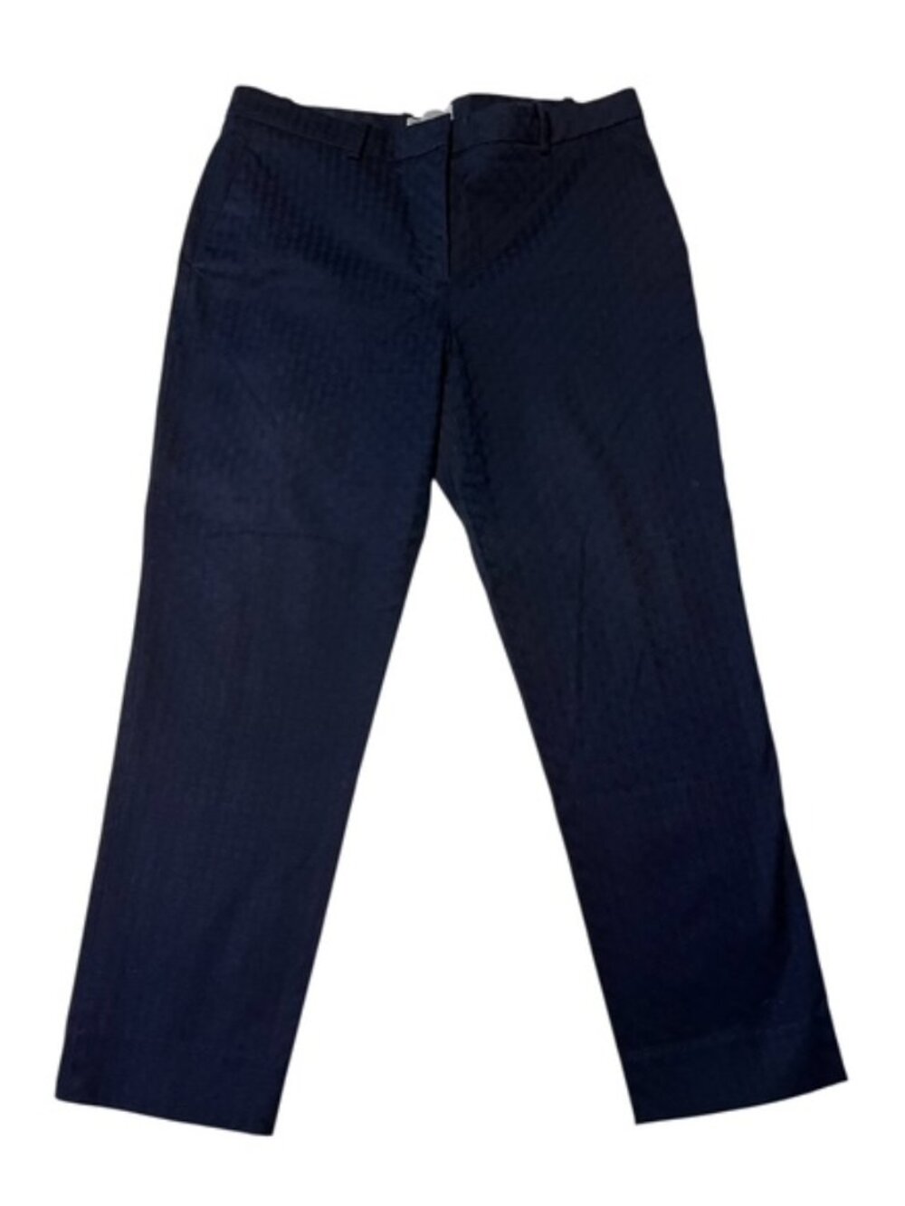 The Gap Slim Cropped Dark Blue Chain Patter Pant - Size 10R